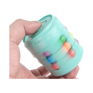 Color a juego huevo Fidget Magic Beans Cube Mini dedo giratorio cuentas rompecabezas juguete educativo para niños - Product Image 1