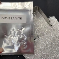 Diamants Moissanite en Gros, Couleur D, Haute Qualité, Taille Complète, Forme 8 Cœurs 8 Flèches, 0.7mm-2.9mm, Pierre Moissanite