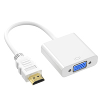 Cable Convertidor de HDTV a VGA, Adaptador VGA Macho a Hembra de 1080P HD HDTV, Conexión Plug and Play para Monitor, Proyector, Uso en Oficina