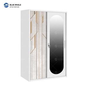 <span class=keywords><strong>Armadio</strong></span> in Acciaio <span class=keywords><strong>con</strong></span> 2 Ante Scorrevoli e <span class=keywords><strong>Specchio</strong></span> Rotondo, Design Stampato alla Moda, <span class=keywords><strong>Armadio</strong></span> per la Casa in Offerta - Product Image 5