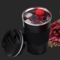 Gobelet à double paroi isolé en acier inoxydable de 510ml avec couvercle anti-fuite Tasse à café intelligente pour boissons chaudes et eau froide