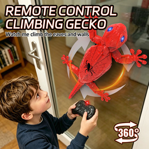 Giocattolo RC Elettrico in Plastica a Forma di Geco Camaleonte che Scalca le Pareti per Bambini - Product Image 4
