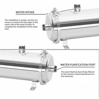 Appareils de traitement de l'eau pour toute la maison 1000-20000L/H, boîtier en acier inoxydable 304, membrane UF lavable en PVDF, filtre à eau pour la maison