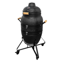 KIMSTONE - Barbecue Kamado suspendu en céramique de 21 pouces avec base trépied élargie, Tandoor personnalisable pour cuisine indienne traditionnelle