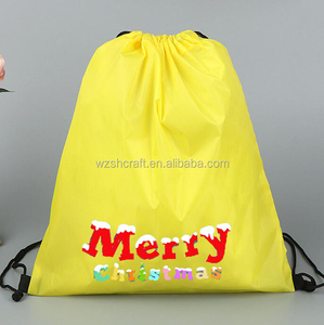 Sac à cordon noir le plus vendu en ligne, sac à cordon promotionnel pas cher en polyester, sac à dos à cordon pour la randonnée, le sport, la gym, le yoga - Product Image 5
