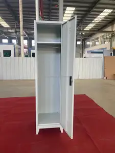 Luoyang satu pintu loker penyimpanan besi untuk Pemerintah proyek Sekolah Tinggi kaki lemari logam pakaian gantung gembok baja