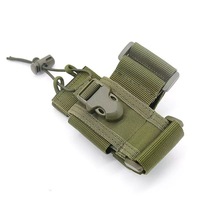Housse de radio tactique extérieure en nylon imperméable réglable, accessoire MOLLE pour talkie-walkie, fermeture éclair, forme oreiller, Oxford
