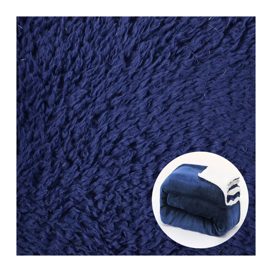Индивидуальный дизайн 200 Gsm 100% полиэстер толстый шерпа флисовый одеяло ткань