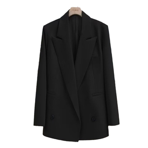 <span class=keywords><strong>Blazer</strong></span> da Donna <span class=keywords><strong>in</strong></span> Maglia Pettinata Antirughe, Scollo a V, Maniche Lunghe, Senza Bottoni, Tinta Unita, Produzione Diretta - Product Image 2