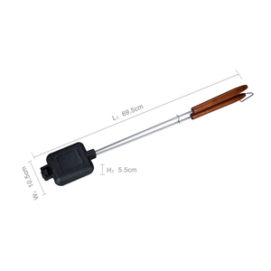 Grosir Outdoor Api Unggun Sandwich Roti Handheld Persegi <span class=keywords><strong>Pie</strong></span> Besi Cooker Pembuat - Product Image 2