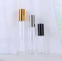 Échantillon gratuit designer 5 10 20 30 ml verre oriental vaporisateur clair bouteille de parfum avec sertissage surabaya