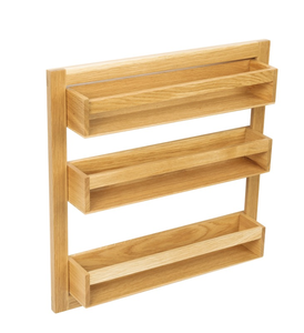 Portaspezie Girevole Doppio in Legno Ecologico, Organizzatore Lazy Susan per Cucina, Contenitore per Erbe e Barattoli di Condimenti - Product Image 3