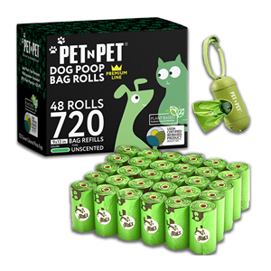 Sacs à déjections canines biodégradables personnalisés avec logo OEM, de haute qualité, écologiques, vente en gros, pour chiens - Product Image 1