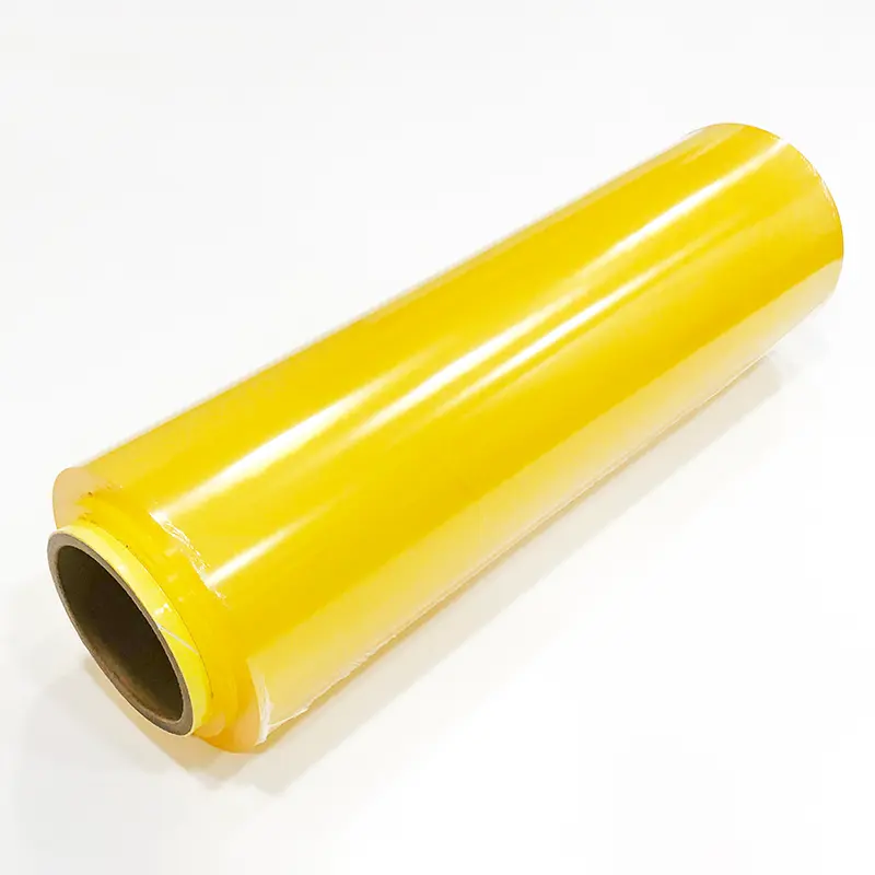 Natur Sojaöl Lebensmittel-Kontakt-PVC-Cling-Wrap Dehnungsfolie Lebensmittelverpackung Kunststoffrollen für Pilz Gemüse
