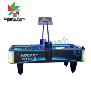 Table de hockey sur air Colorful Park Star pour 2 joueurs, machine de jeu d'arcade commerciale à monnayeur avec compteur de score numérique - Product Image 4