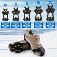 Crampons antidérapants pour la marche sur la neige et la glace, couvre-chaussures en caoutchouc pour la marche sur glace, crampons antidérapants