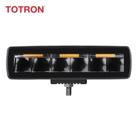 Barre lumineuse LED étanche 30W 6000K blanc/ambre pour feux arrière de SUV, UTV, 4x4, camion tout-terrain