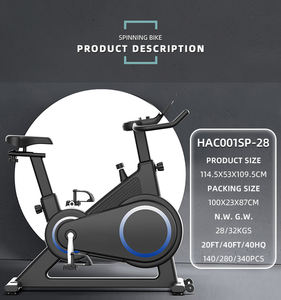 HACFIT-<span class=keywords><strong>Bicicleta</strong></span> estática inteligente para el hogar, miniciclo giratorio magnético de resistencia de 8 niveles con carga máxima de 200kg - Product Image 2