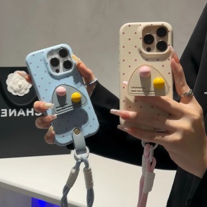 Correa de Muñeca Retro de Tela para Teléfono Móvil, Funda para <span class=keywords><strong>iPhone</strong></span> 11 Pro Max <span class=keywords><strong>12</strong></span> 13 14 15 16 17 Pro Max, Libera tus Manos - Product Image 2