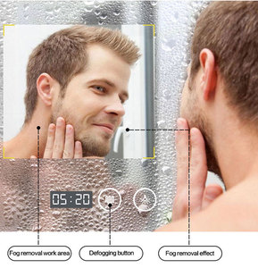 Chống Cháy Nổ Thông Minh Không Khung Màn Hình Cảm Ứng Chống Sương Mù Phòng Tắm LED Gương - Product Image 3