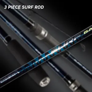 Sea Fishing carbon 14ft surf médio pesado ação rápida haste blanks casting rod 3 seções barra de surf para praia