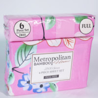 Usine chinoise Ensemble de draps de lit en microfibre léger super doux et facile d'entretien 6 pièces avec poches profondes Ensembles de literie