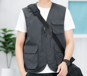 Nuovo Gilet da Esterno da <span class=keywords><strong>Uomo</strong></span>, <span class=keywords><strong>Casual</strong></span>, con Tasche Multiple, Vestibilità Ampia e Oversize, per Pesca, Tutte le Stagioni, Asciugatura Rapida - Product Image 5