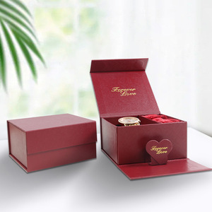 Boîte à montre en carton haut de gamme, emballage pour rouge à lèvres, boîte cadeau rouge pour bijoux, rose - Product Image 3