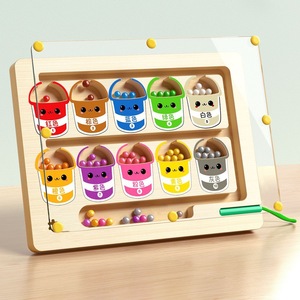 Il labirinto di <span class=keywords><strong>Zhuzhu</strong></span> si concentra sulla formazione della scrittura a mano dei bambini educazione precoce dei giocattoli Desktop magnetici in legno Puzzle per bambini - Product Image 2