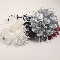 Fleur en tissu teinté faite à la main de 13 cm, camélia en tissu, accessoires vestimentaires, composants DIY, broche – Ventes directes usine