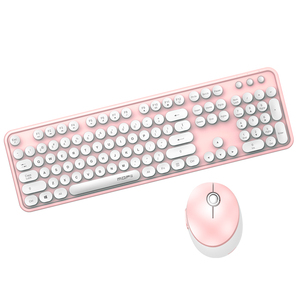 2.4G Không Dây Bàn Phím Và Chuột Combo Đầy Màu Sắc Bàn Phím Chuột Thiết Lập Với Vòng Keycaps Dễ Thương Chuột Không Dây Cho Máy Tính Xách Tay PC - Product Image 2