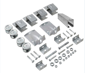 Kits de quincaillerie pour portes de grange en acier robuste WEKIS de 6,6 pieds, capacité de 600 lb, pour portes doubles, chambre, cuisine, ferme, extérieur, salon - Product Image 1