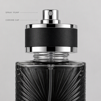 Flacon de parfum vide personnalisé en verre 250 ml, rose nacré métallisé avec capuchon doré, emballage de flacon atomiseur de luxe en gros