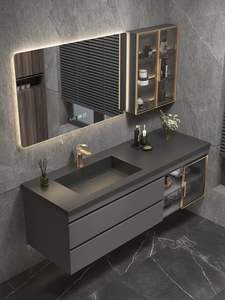 Source Factory CE Certified High Quality Low Price <b>Wall</b>-mounted Water Resistant Eco-Friendly Plywood 3-Year <b>Bathroom</b> Vanity - Product Image 5
