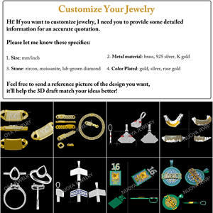 سلسلة كوبية مخصصة من NUOYA بثلاثة صفوف من الماس، عرض 22 مم، مرصعة بالكامل بالزركون، مطلية بالذهب الوردي، مجوهرات هيب هوب فاخرة - Product Image 6