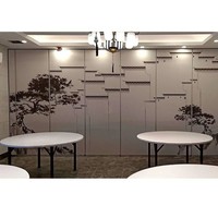 Système de cloison acoustique insonorisante, cloison mobile, panneau de séparation avec rail en aluminium, provenant d'une usine chinoise