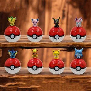 Figurines d'action en PVC de la série <span class=keywords><strong>Pokemon</strong></span> Little Adventures 2 Eevee Family Fairy Eevee, ensemble d'ornements de bureau pour la décoration - Product Image 4