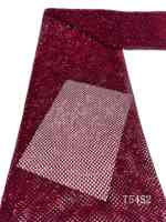 Rouleau de tissu en dentelle brodé, maille textile pour la confection de robes, la décoration de mariage et les loisirs créatifs