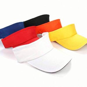 Visera con Logotipo Personalizado, Protección Solar para Exteriores, Deportes, Golf, Running, Playa, Verano, Visera Vacía en la Parte Superior - Product Image 3
