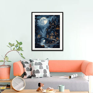 Venta caliente pintura por números arte espeluznante casa <span class=keywords><strong>bruja</strong></span> pintura por números Kits decoración de tienda de ropa - Product Image 3