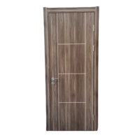 Pintu WPC Modern untuk Interior Kamar Tidur, Bebas Cat, Tahan Air, Anti Gores, untuk Proyek Villa Apartemen, Grosir