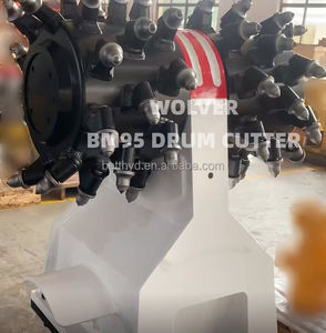 Accessori per Escavatore, Macchina per Demolizione Rocce, Scavo e Trincea, Testa di Taglio Doppia BM150, Fresa a Tamburo Trasversale - Product Image 3