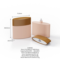 Bouteilles en plastique vides personnalisées de 50 ml EVOH à 5 couches de barrière, flacon de crème solaire pour l'emballage des soins personnels