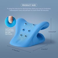 Oreiller cervical magnétique en PU, dispositif de chiropratique, soulagement de la douleur, alignement de la posture, soutien magnétique de la colonne cervicale, personnalisé HLLFOAM