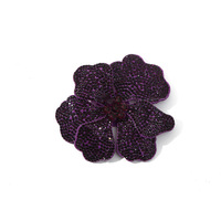 Patchs brodés DIY transfrontaliers en strass, fleurs 3D stéréo, dentelle, PVC, diamants en verre, pour robes, sacs, paillettes, boucles de chaussures