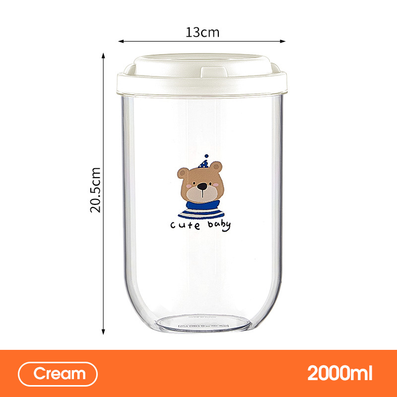 Large - 2000ml White