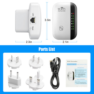 Tín hiệu không dây <span class=keywords><strong>Booster</strong></span> 300Mbps <span class=keywords><strong>Wifi</strong></span> Extender từ xa Mạng Repeater băng thông rộng nhà Router tín hiệu khuếch đại nhà văn phòng - Product Image 4