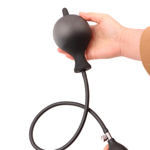 Оптовая продажа с фабрики: Надувной анальный стимулятор из силикона, черный, большой, для мужчин и женщин, модель 2025 года - Product Image 4