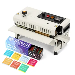 Wallepac Sigillatrice a Nastro Automatica per Sacchetti di Plastica, Mini Sigillatrice Continua ad Alta Velocità 12M/Min per Imballaggio a Caldo di Bustine e Fogli di Alluminio - Product Image 1