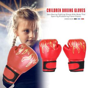 Gants de boxe en flamme, Mini gants de boxe pour jeunes femmes, entraînement de poinçonnage, Kickboxing pour enfants - Product Image 3